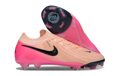 Men's Nike Phantom GX 2 Elite FG Firm Ground Low-Tops Football Boots - Pink/Black
