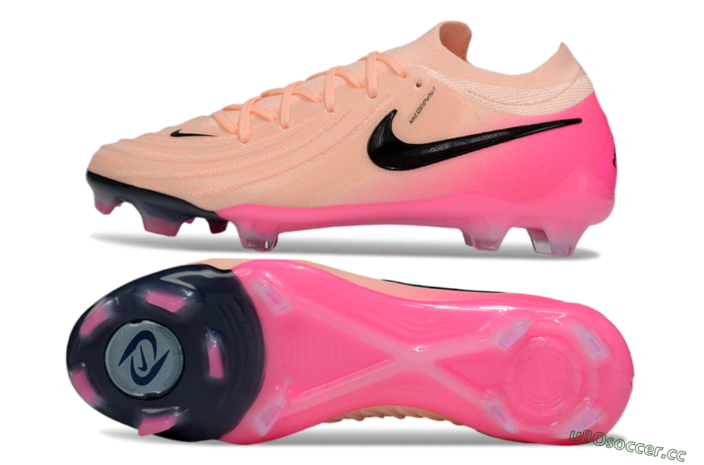 Men's Nike Phantom GX 2 Elite FG Firm Ground Low-Tops Football Boots - Pink/Black 1