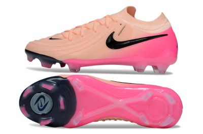 Men's Nike Phantom GX 2 Elite FG Firm Ground Low-Tops Football Boots - Pink/Black