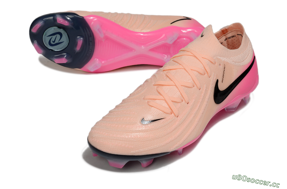 Men's Nike Phantom GX 2 Elite FG Firm Ground Low-Tops Football Boots - Pink/Black 3