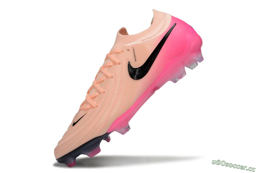 Men's Nike Phantom GX 2 Elite FG Firm Ground Low-Tops Football Boots - Pink/Black 5