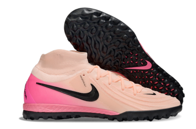 Men's Nike Phantom Luna Elite NU TF Artificial Turf High-Tops Football Shoes - Pink/Black