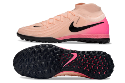 Men's Nike Phantom Luna Elite NU TF Artificial Turf High-Tops Football Shoes - Pink/Black