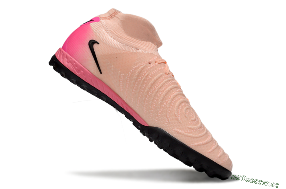 Men's Nike Phantom Luna Elite NU TF Artificial Turf High-Tops Football Shoes - Pink/Black 4