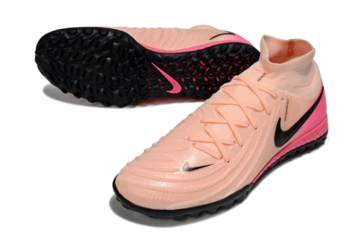 Men's Nike Phantom Luna Elite NU TF Artificial Turf High-Tops Football Shoes - Pink/Black