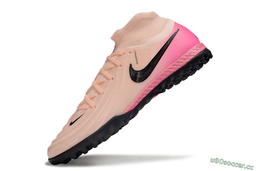 Men's Nike Phantom Luna Elite NU TF Artificial Turf High-Tops Football Shoes - Pink/Black 5