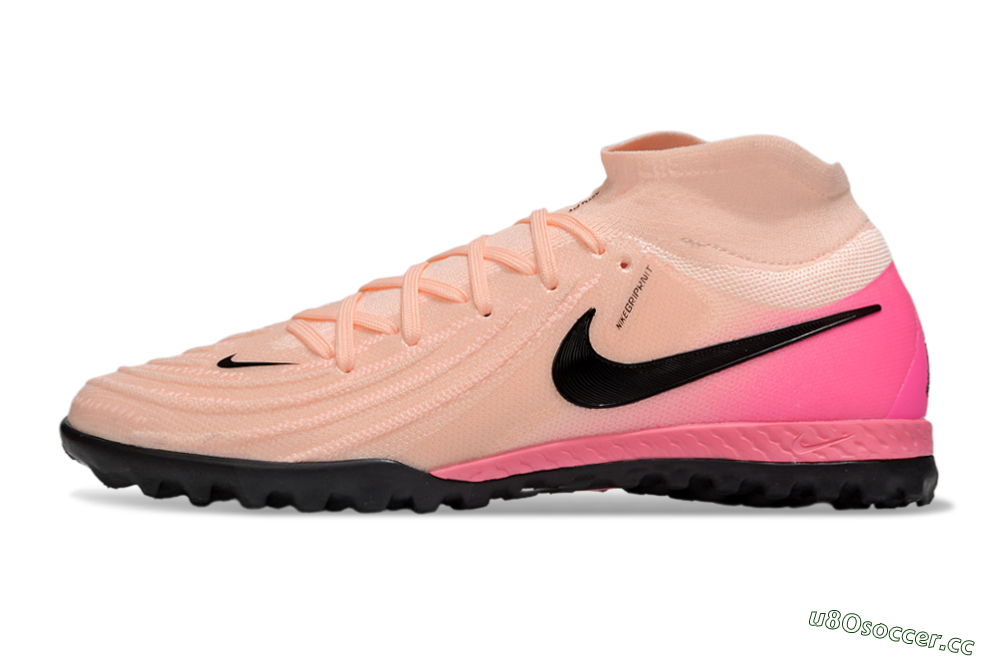 Men's Nike Phantom Luna Elite NU TF Artificial Turf High-Tops Football Shoes - Pink/Black 0