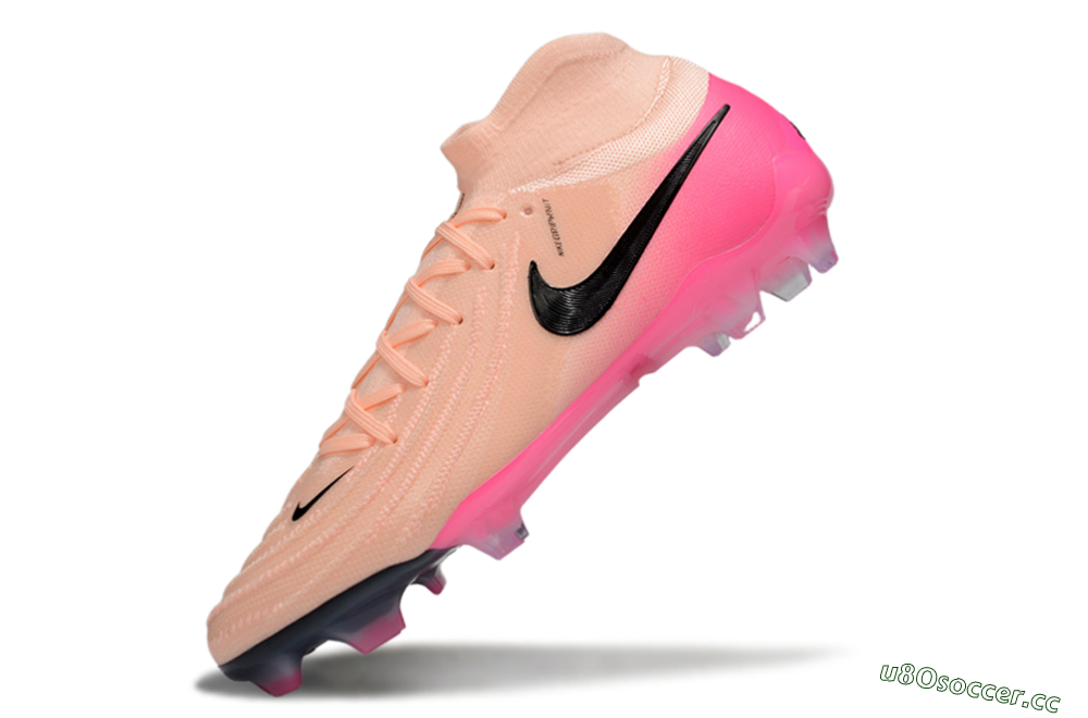 Men's Nike Phantom Luna Elite NU FG Firm Ground High-Tops Football Boots - Pink/Black 5