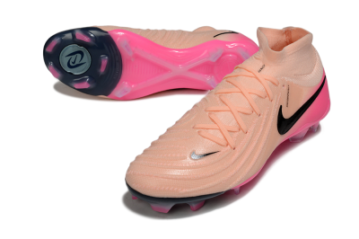 Men's Nike Phantom Luna Elite NU FG Firm Ground High-Tops Football Boots - Pink/Black