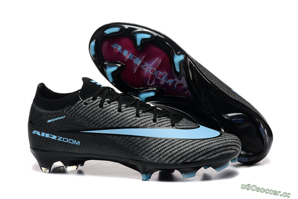 Men's Nike Air Zoom Mercurial Vapor 16 Elite FG Firm Ground Low-Tops Football Boots - Grey/Black/Jade 2