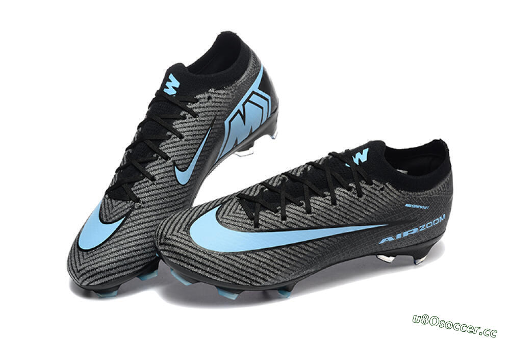 Men's Nike Air Zoom Mercurial Vapor 16 Elite FG Firm Ground Low-Tops Football Boots - Grey/Black/Jade 6