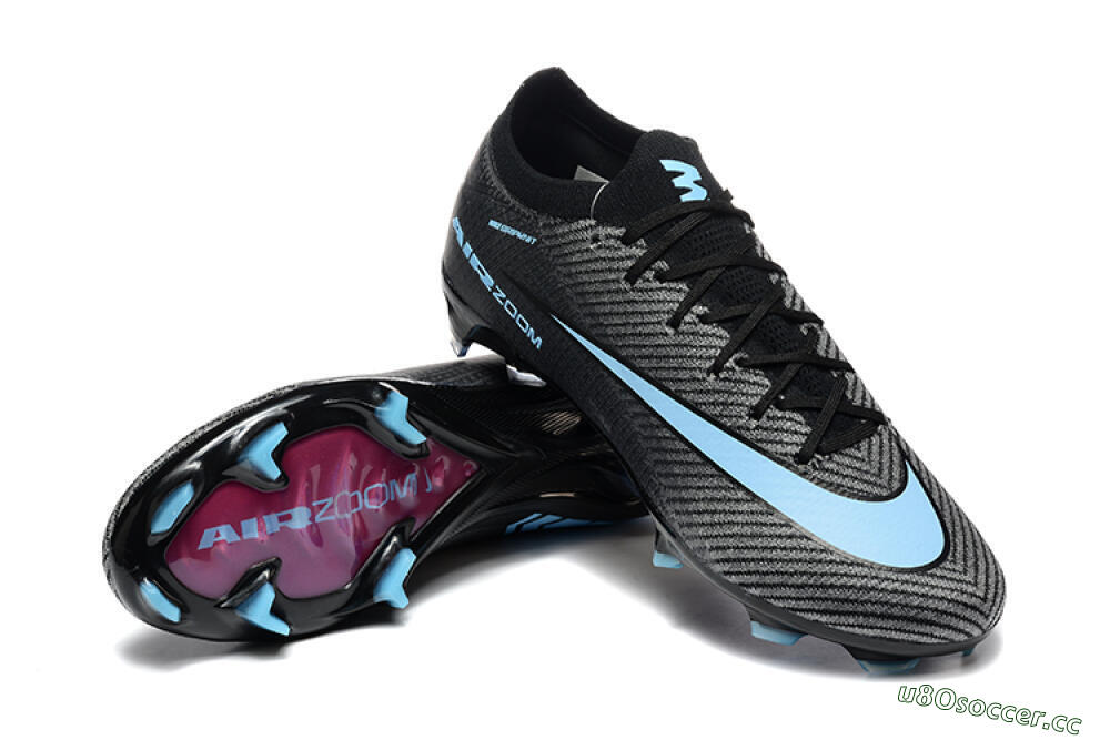Men's Nike Air Zoom Mercurial Vapor 16 Elite FG Firm Ground Low-Tops Football Boots - Grey/Black/Jade 4