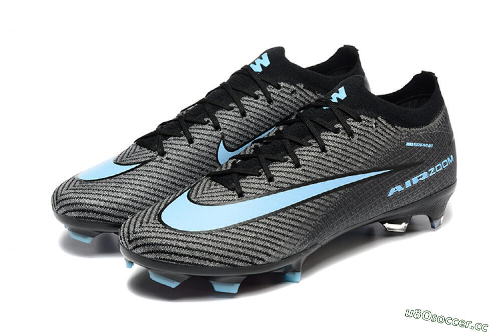 Men's Nike Air Zoom Mercurial Vapor 16 Elite FG Firm Ground Low-Tops Football Boots - Grey/Black/Jade 5