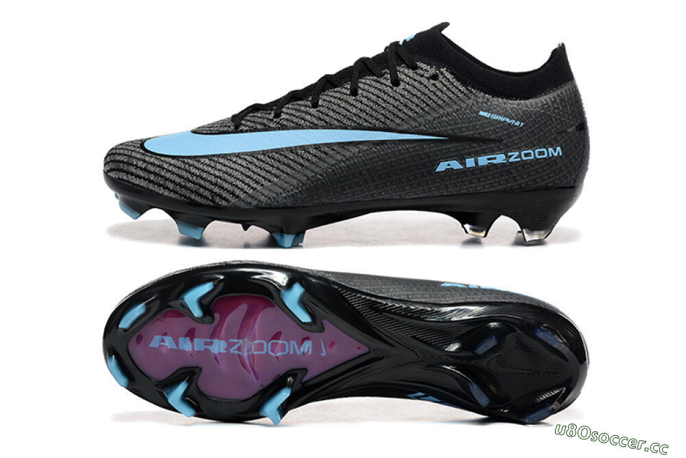 Men's Nike Air Zoom Mercurial Vapor 16 Elite FG Firm Ground Low-Tops Football Boots - Grey/Black/Jade 1