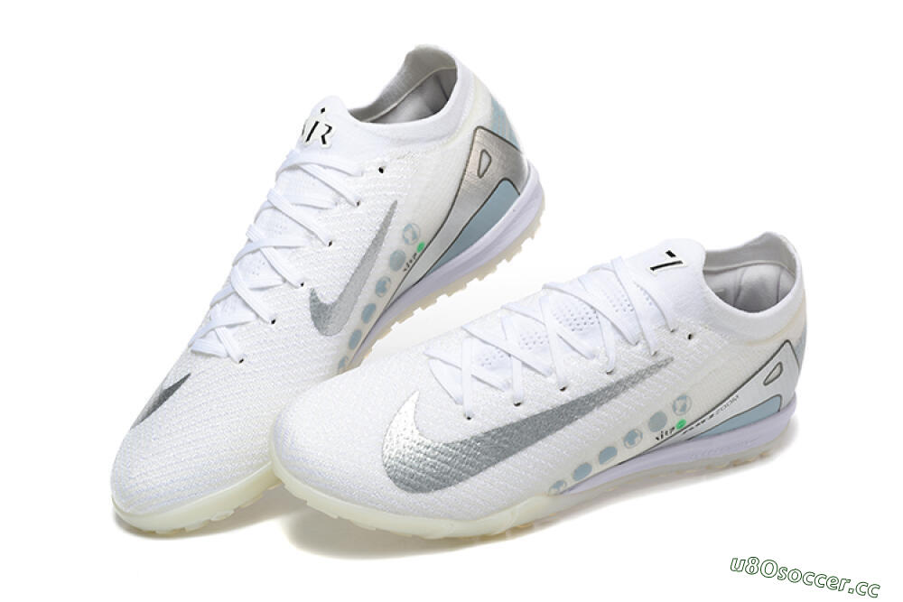 Men's Nike Air Zoom Mercurial Vapor 16 Elite TF Artificial Turf Low-Tops Football Shoes - Beige/Silver/White 6