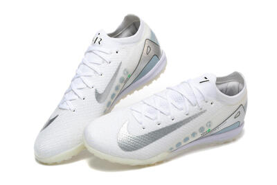 Men's Nike Air Zoom Mercurial Vapor 16 Elite TF Artificial Turf Low-Tops Football Shoes - Beige/Silver/White