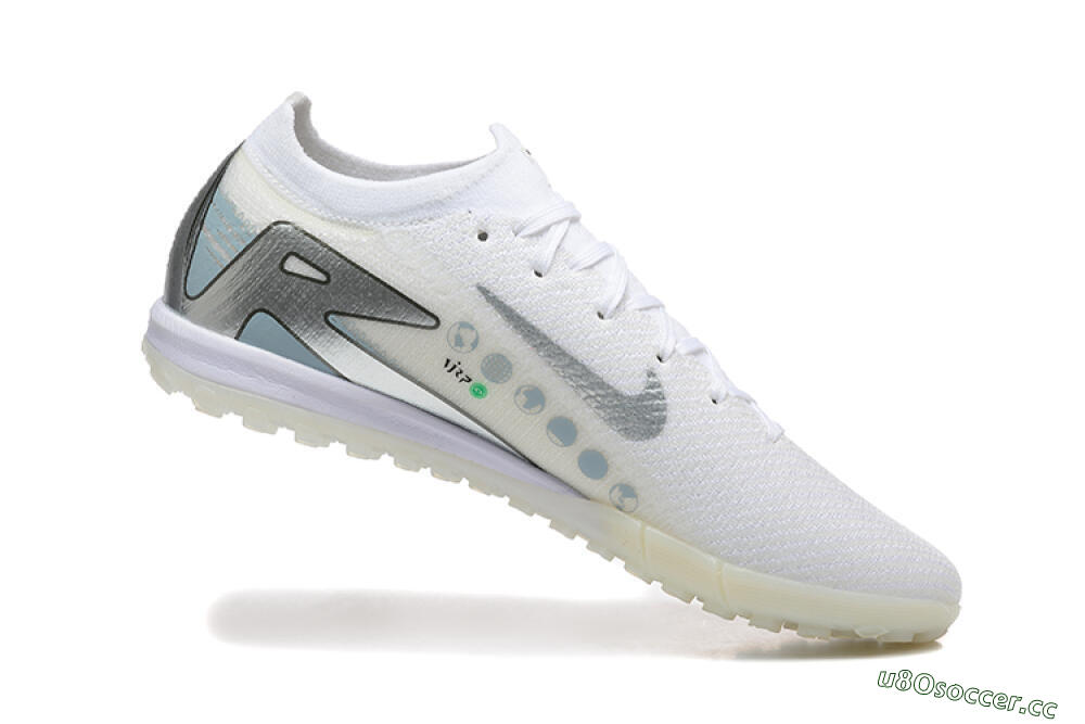Men's Nike Air Zoom Mercurial Vapor 16 Elite TF Artificial Turf Low-Tops Football Shoes - Beige/Silver/White 7