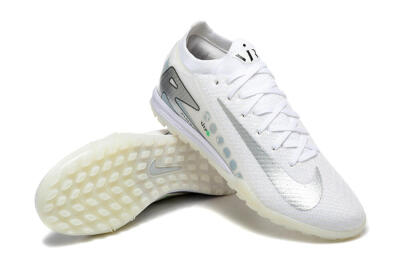 Men's Nike Air Zoom Mercurial Vapor 16 Elite TF Artificial Turf Low-Tops Football Shoes - Beige/Silver/White