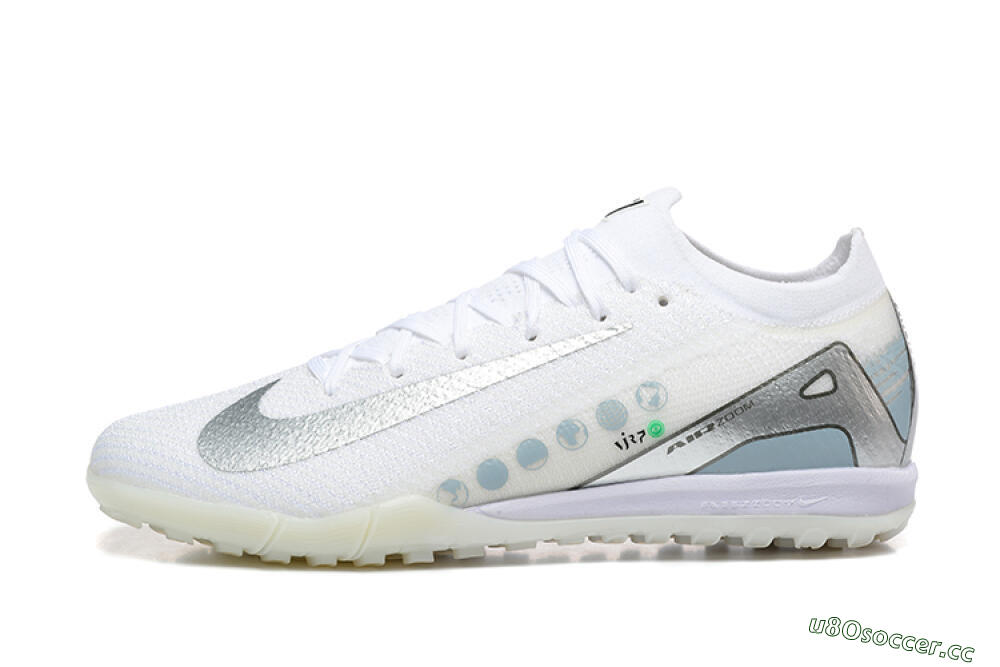 Men's Nike Air Zoom Mercurial Vapor 16 Elite TF Artificial Turf Low-Tops Football Shoes - Beige/Silver/White 0