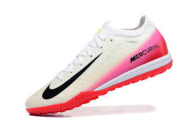 Men's Nike Air Zoom Mercurial Vapor 16 Elite TF Artificial Turf Low-Tops Football Shoes - Beige/Black/Pink
