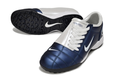 Unisex Nike Total 90 III TF Artificial Turf Low-Tops Football Shoes - Blue/Black/White