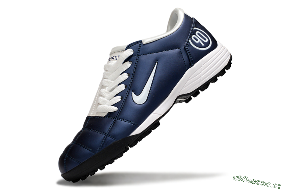 Unisex Nike Total 90 III TF Artificial Turf Low-Tops Football Shoes - Blue/Black/White 5