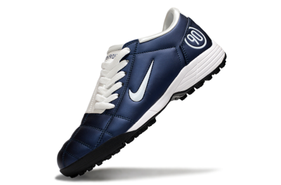 Unisex Nike Total 90 III TF Artificial Turf Low-Tops Football Shoes - Blue/Black/White