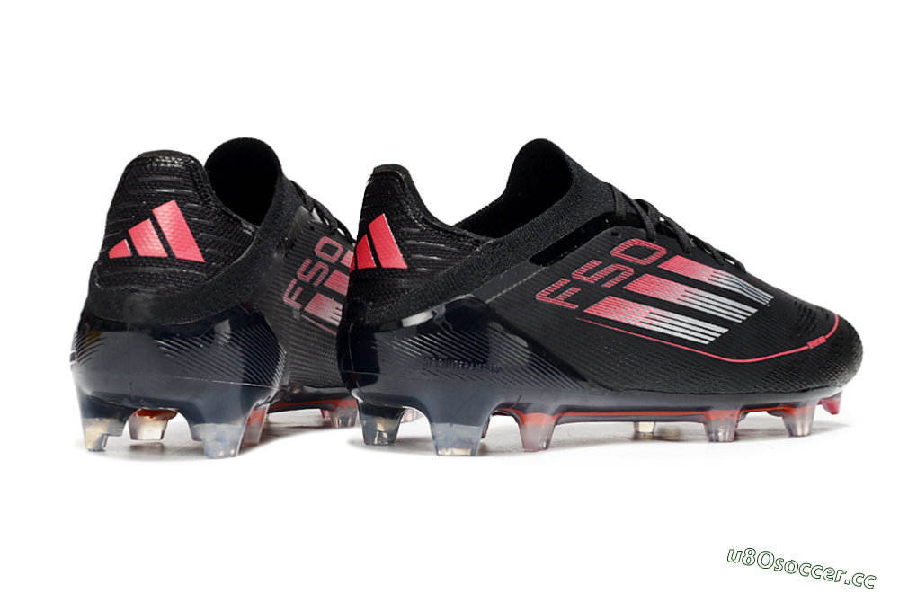 Men's Adidas F50 Elite FG Firm Ground Low-Tops Football Boots - Black/Silver/Red 6