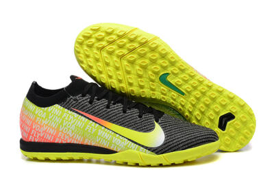 Men's Nike Air Zoom Mercurial Vapor 16 Elite TF Artificial Turf Low-Tops Football Shoes - Black/Yellow/Red