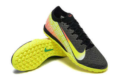 Men's Nike Air Zoom Mercurial Vapor 16 Elite TF Artificial Turf Low-Tops Football Shoes - Black/Yellow/Red