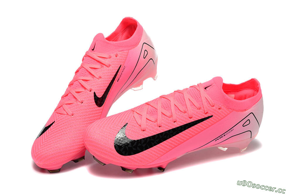 Men's Nike Air Zoom Mercurial Vapor 16 Elite FG Firm Ground Low-Tops Football Boots - Pink/Black 6
