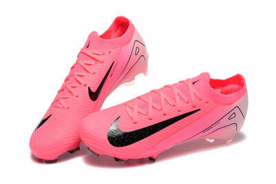 Men's Nike Air Zoom Mercurial Vapor 16 Elite FG Firm Ground Low-Tops Football Boots - Pink/Black