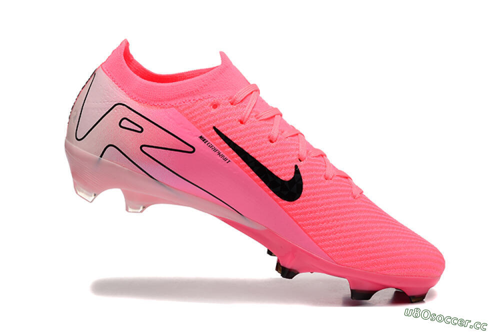Men's Nike Air Zoom Mercurial Vapor 16 Elite FG Firm Ground Low-Tops Football Boots - Pink/Black 7