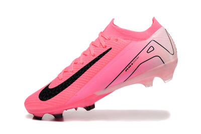 Men's Nike Air Zoom Mercurial Vapor 16 Elite FG Firm Ground Low-Tops Football Boots - Pink/Black