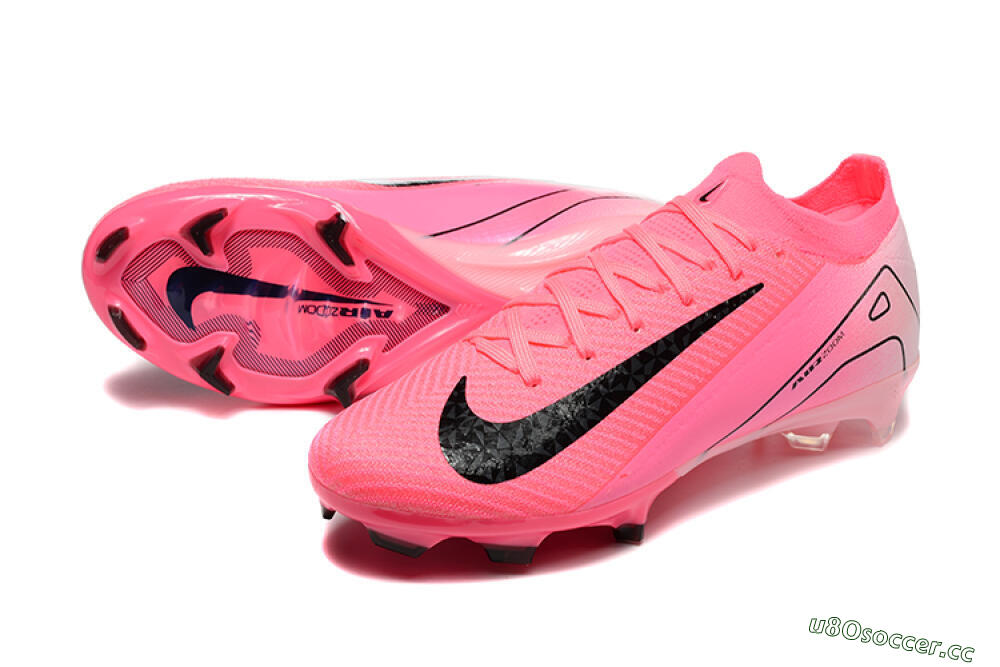 Men's Nike Air Zoom Mercurial Vapor 16 Elite FG Firm Ground Low-Tops Football Boots - Pink/Black 3