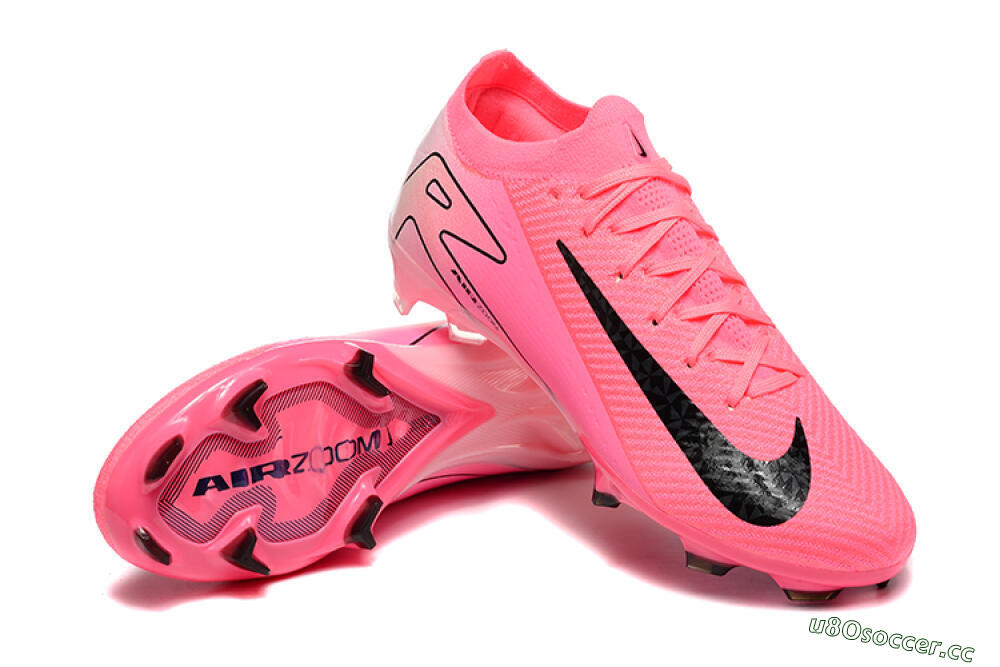 Men's Nike Air Zoom Mercurial Vapor 16 Elite FG Firm Ground Low-Tops Football Boots - Pink/Black 4