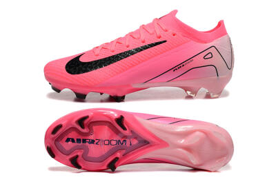 Men's Nike Air Zoom Mercurial Vapor 16 Elite FG Firm Ground Low-Tops Football Boots - Pink/Black