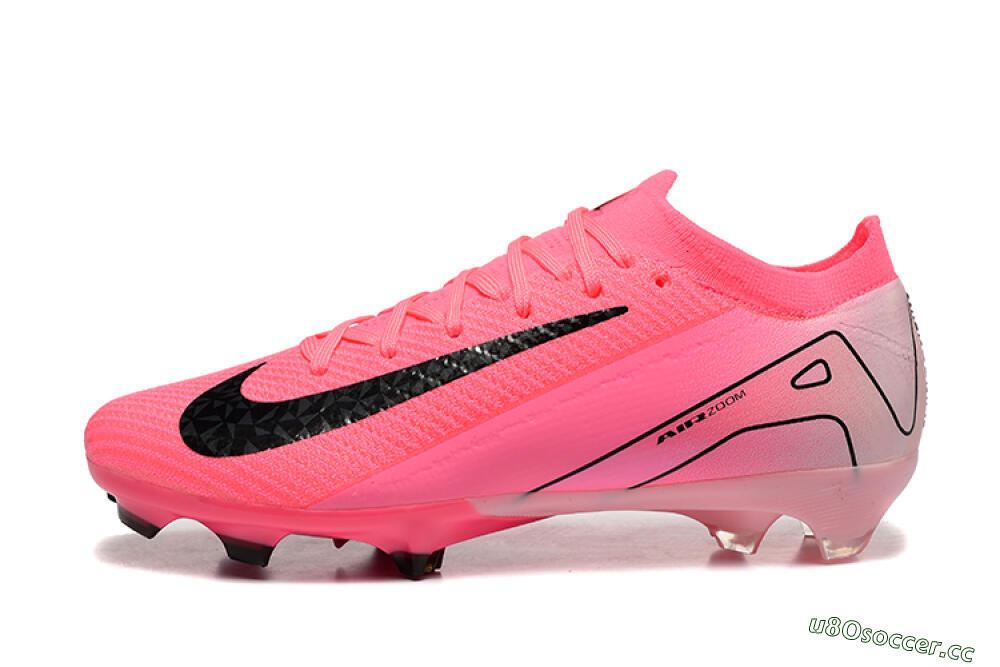 Men's Nike Air Zoom Mercurial Vapor 16 Elite FG Firm Ground Low-Tops Football Boots - Pink/Black 0