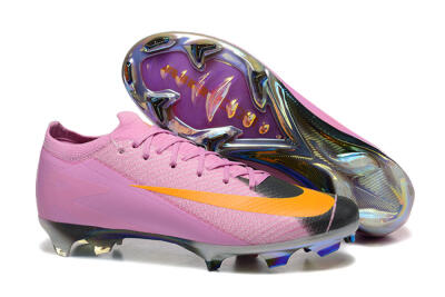 Men's Nike Air Zoom Mercurial Vapor 16 Elite FG Firm Ground Low-Tops Football Boots - Pink/Yellow/Black