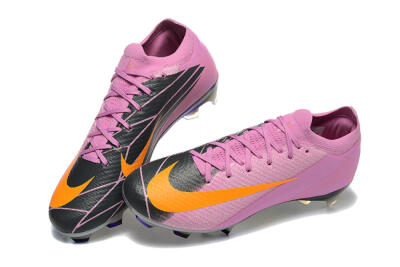 Men's Nike Air Zoom Mercurial Vapor 16 Elite FG Firm Ground Low-Tops Football Boots - Pink/Yellow/Black