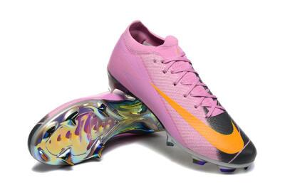 Men's Nike Air Zoom Mercurial Vapor 16 Elite FG Firm Ground Low-Tops Football Boots - Pink/Yellow/Black