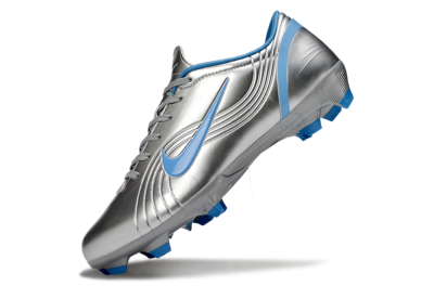 Men's Nike Mercurial Vapor 1 Elite FG Firm Ground Low-Tops Football Boots - Silver/Blue