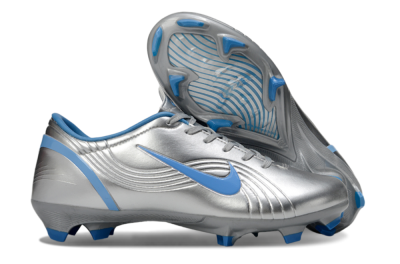 Men's Nike Mercurial Vapor 1 Elite FG Firm Ground Low-Tops Football Boots - Silver/Blue