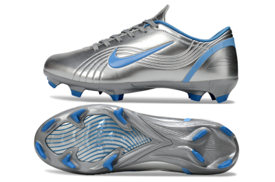 Men's Nike Mercurial Vapor 1 Elite FG Firm Ground Low-Tops Football Boots - Silver/Blue