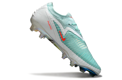Men's Nike Phantom 6 Low Elite FG Firm Ground Low-Tops Football Boots - Jade/White/Red