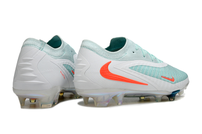 Men's Nike Phantom 6 Low Elite FG Firm Ground Low-Tops Football Boots - Jade/White/Red