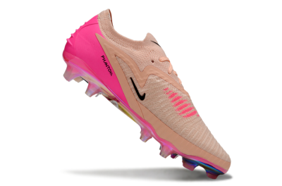 Men's Nike Phantom 6 Low Elite FG Firm Ground Low-Tops Football Boots - Pink/Black/Gold