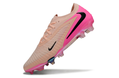 Men's Nike Phantom 6 Low Elite FG Firm Ground Low-Tops Football Boots - Pink/Black/Gold
