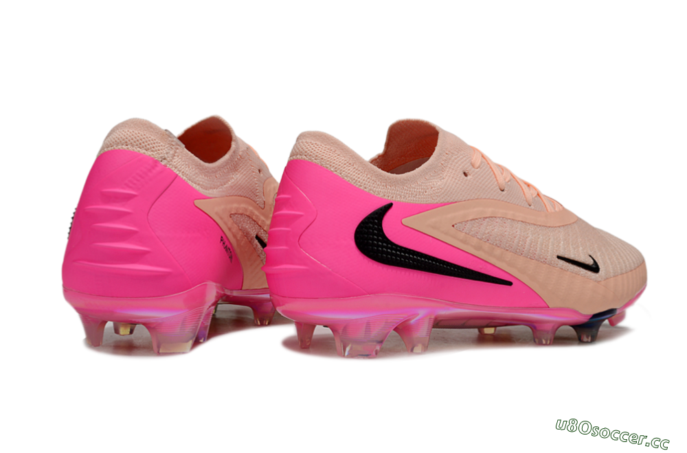 Men's Nike Phantom 6 Low Elite FG Firm Ground Low-Tops Football Boots - Pink/Black/Gold 6