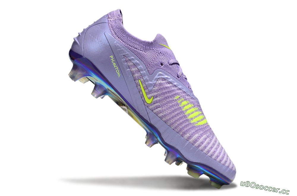 Men's Nike Phantom 6 Low Elite FG Firm Ground Low-Tops Football Boots - Purple/Yellow/Gold 4